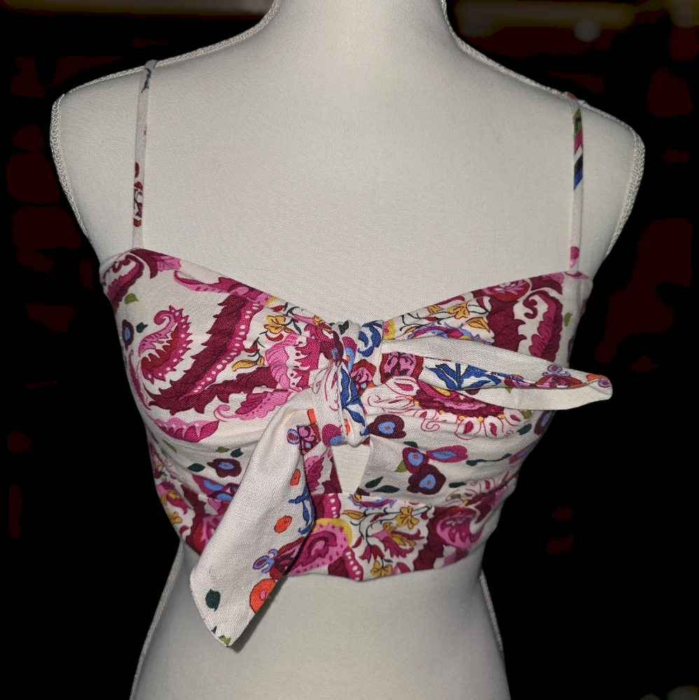 Caroline Constas Crop Top